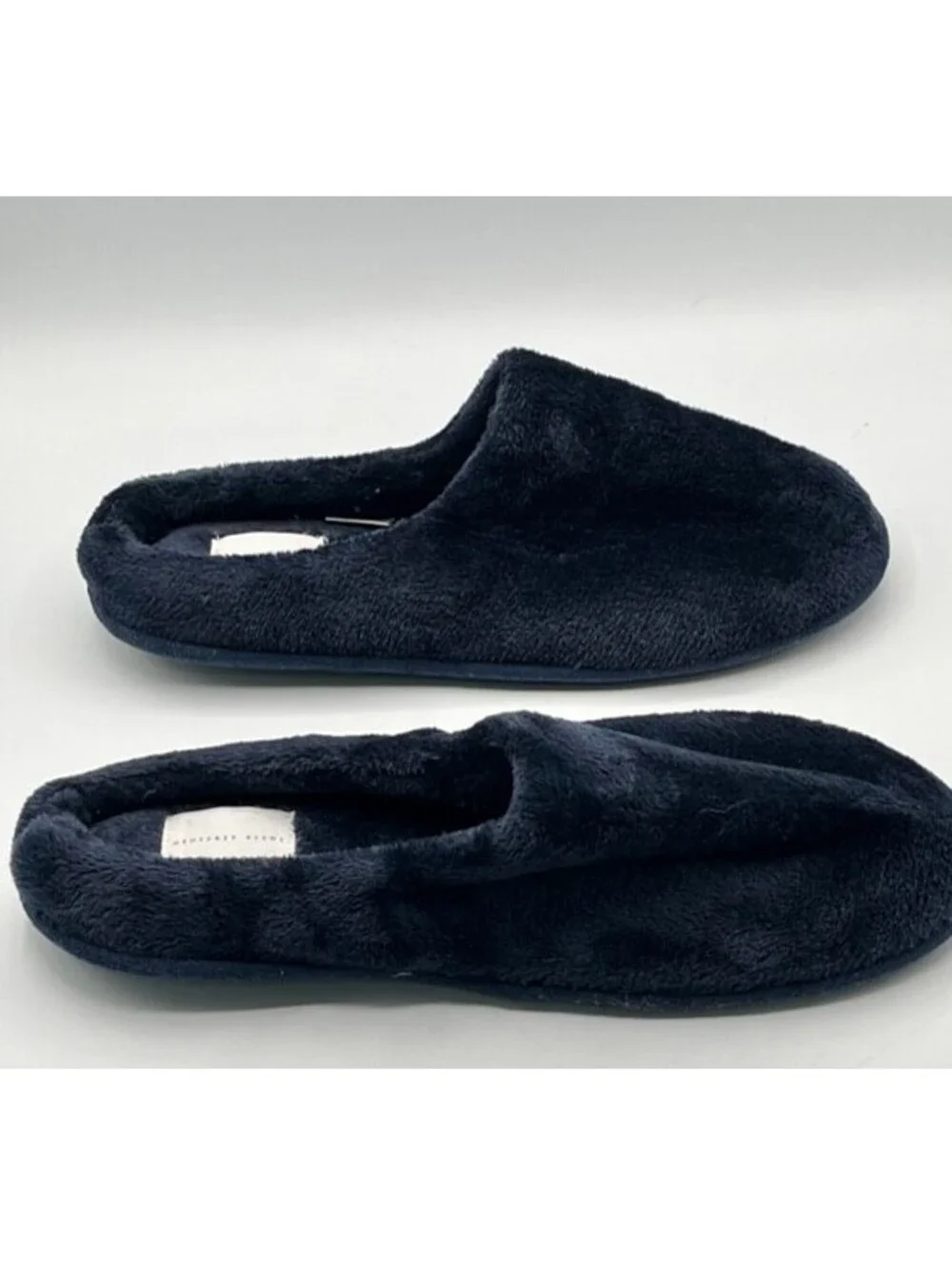 Geoffrey Beene Brand Comfort House Slippers In Color Navy